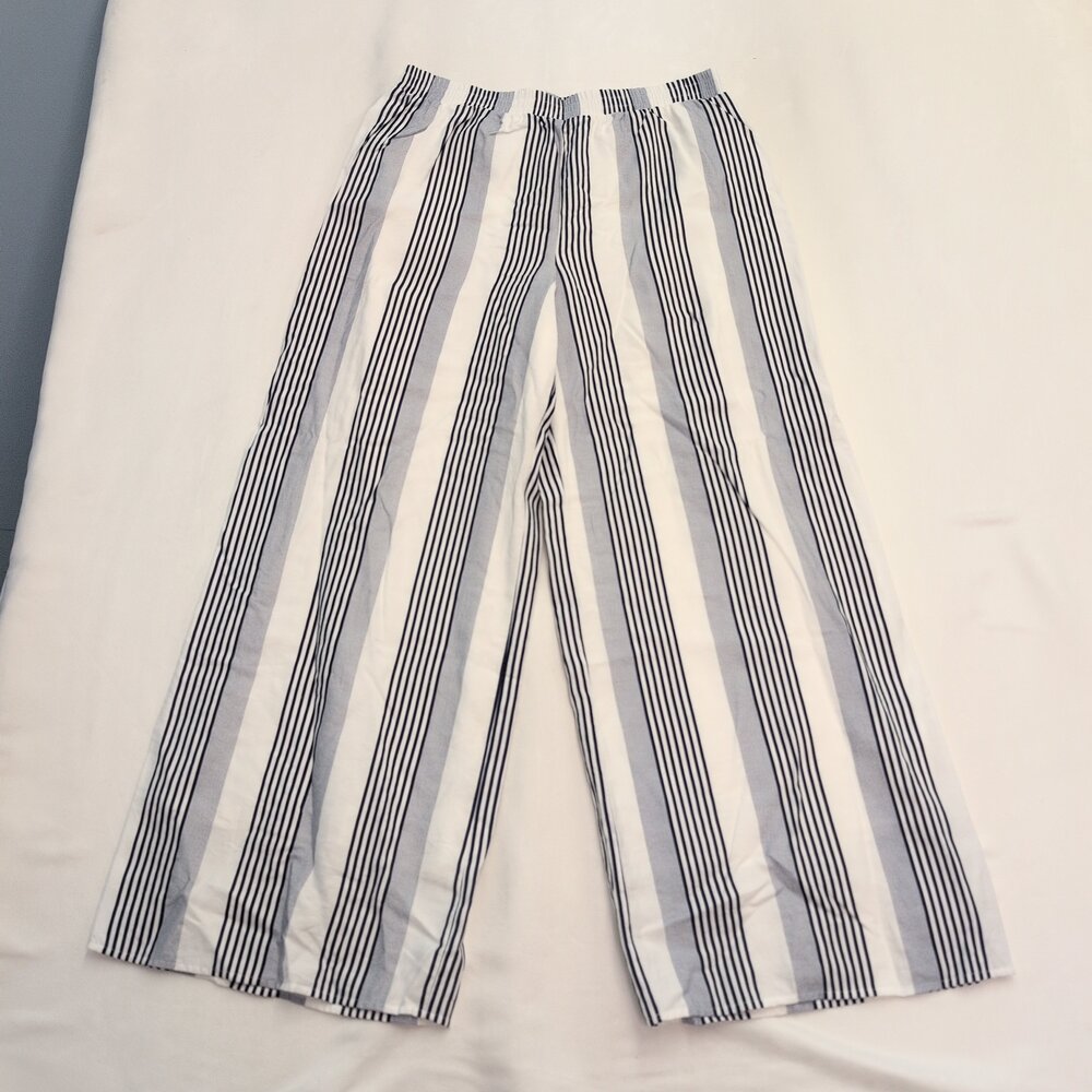 Sage the Label Striped Wide-Leg Pants Size L - Picture 2 of 10